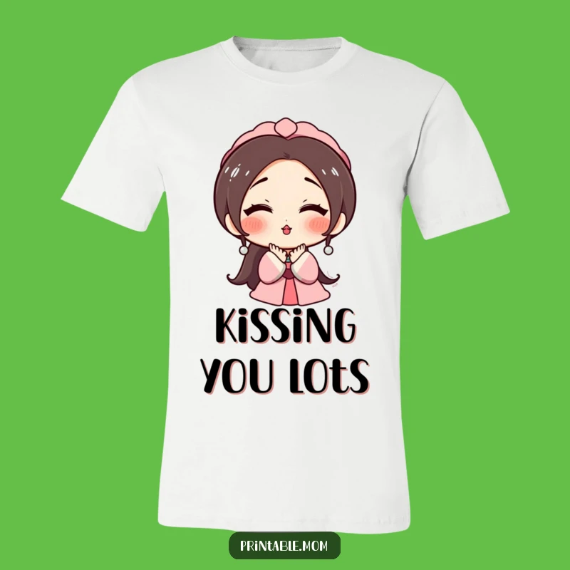 Funny Mom's Kiss T-Shirt: Wear Your Love and Holiday Spirit Proudly!