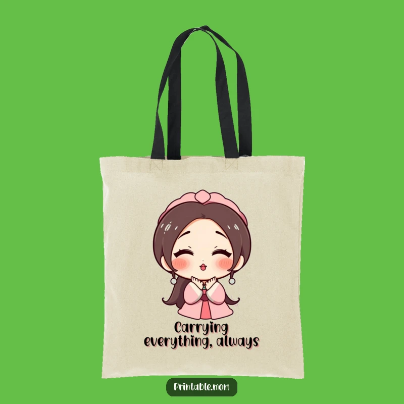 Funny Mom's Kiss Tote Bag: Carry Love and Smiles Wherever You Go!