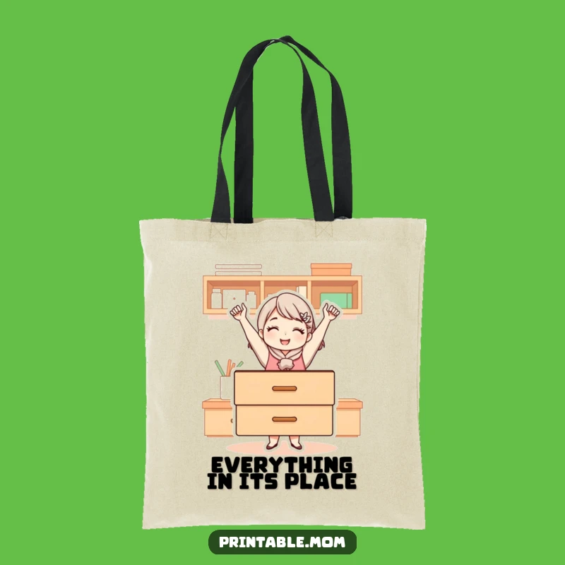 Funny Mom's Organization Hero Tote Bag - Carry Your Tidy Pride!