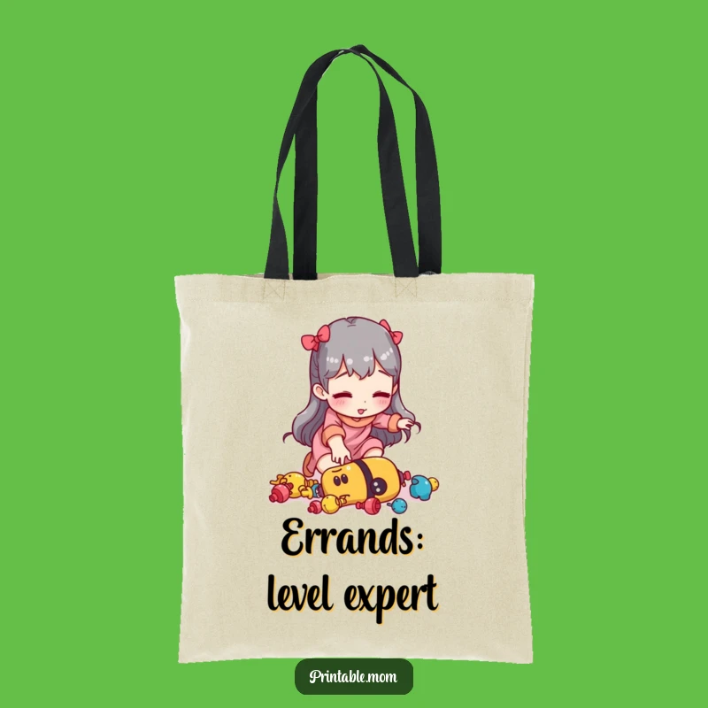 Funny Mom Tote Bag: Tripping Over Toys, Stylish and Hilarious Carry-All Gift