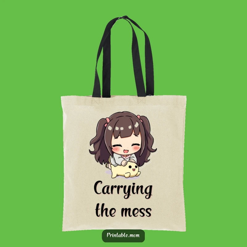 Funny Mom Toy Obstacle Tote Bag: Hilarious Gift for the Mom on the Move!