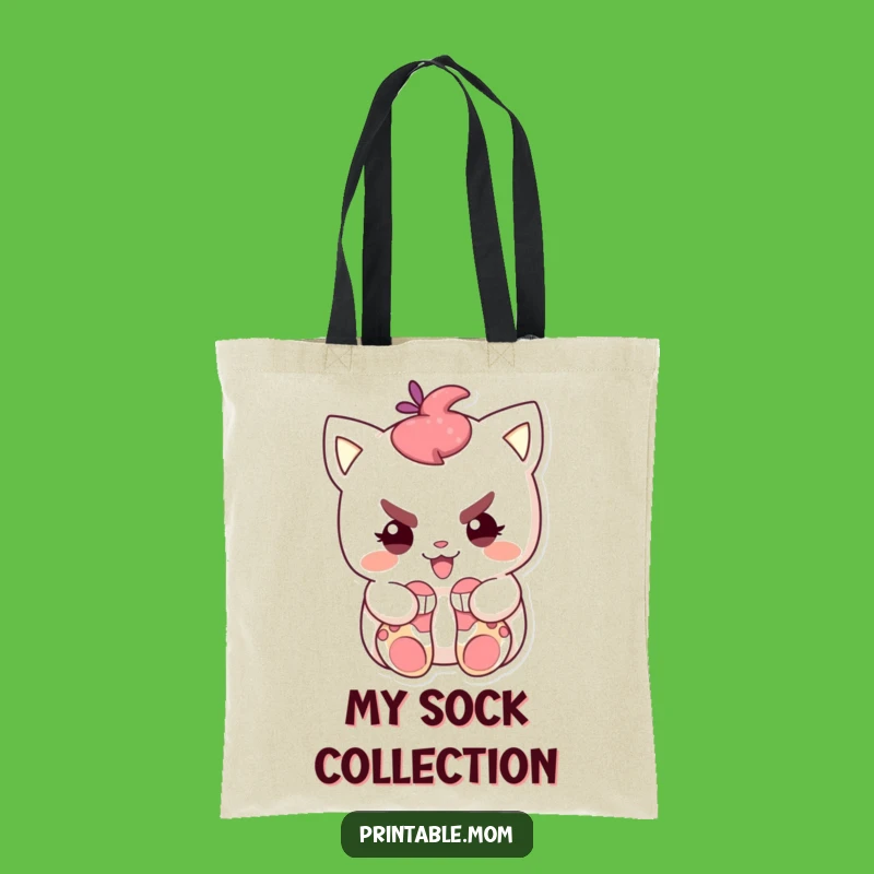 Funny Sock Thief Tote Bag: Carry Secrets Hilarious Funny Gift Bag