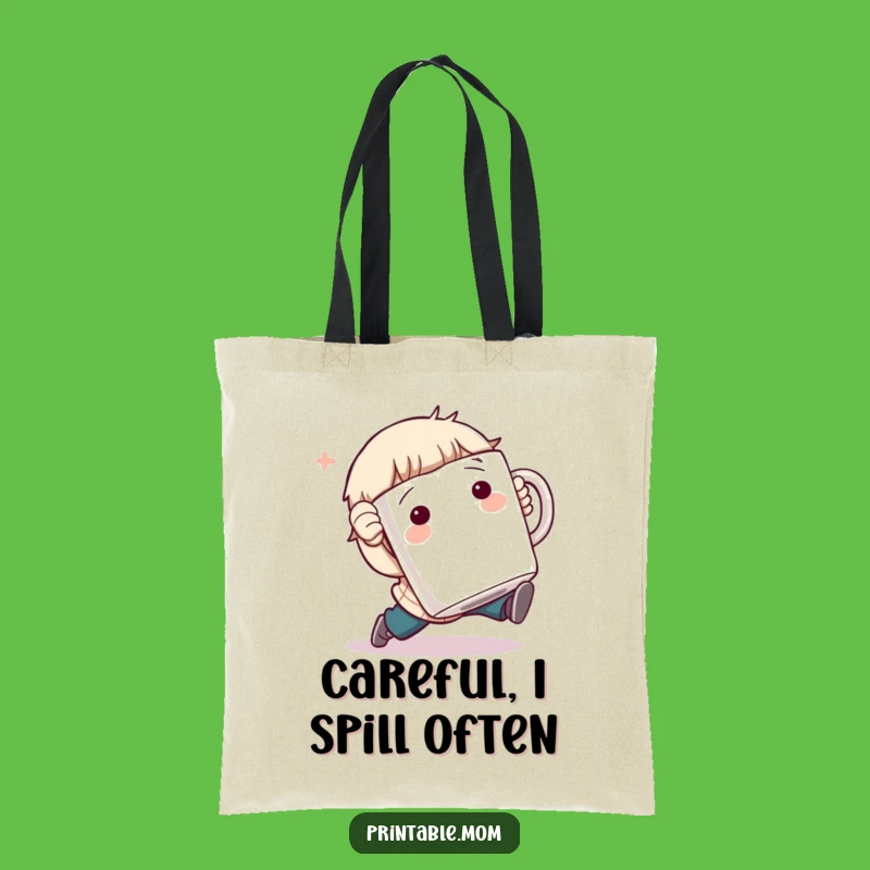 Funny Tote Bag: Tripping Character Design, Carry Your Laughs Everywhere